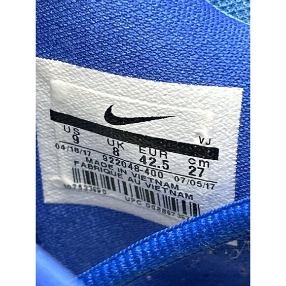 US9 NIKE Zoom Rev TB Game Royal Blue/Silver Basketball Shoes Mens 922048-400 main image 4